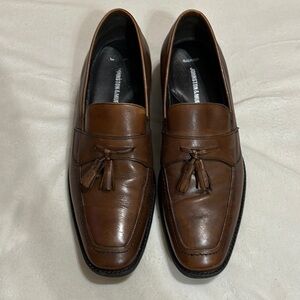 Johnston & Murphy Brown Leather dress tassel Loafers size 11